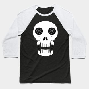 Weird Skull [White] Baseball T-Shirt